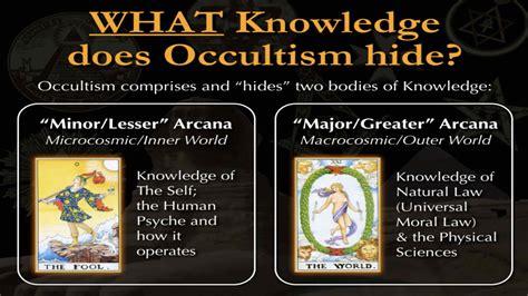 Some acknowledge it as occultism